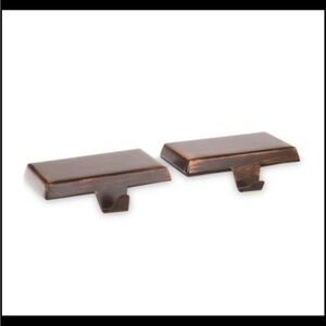 Metal Stocking Holder Set with Bronze Finish by Holiday Time 2 Piece